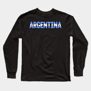 COUNTRY FLAG - ARGENTINA Long Sleeve T-Shirt